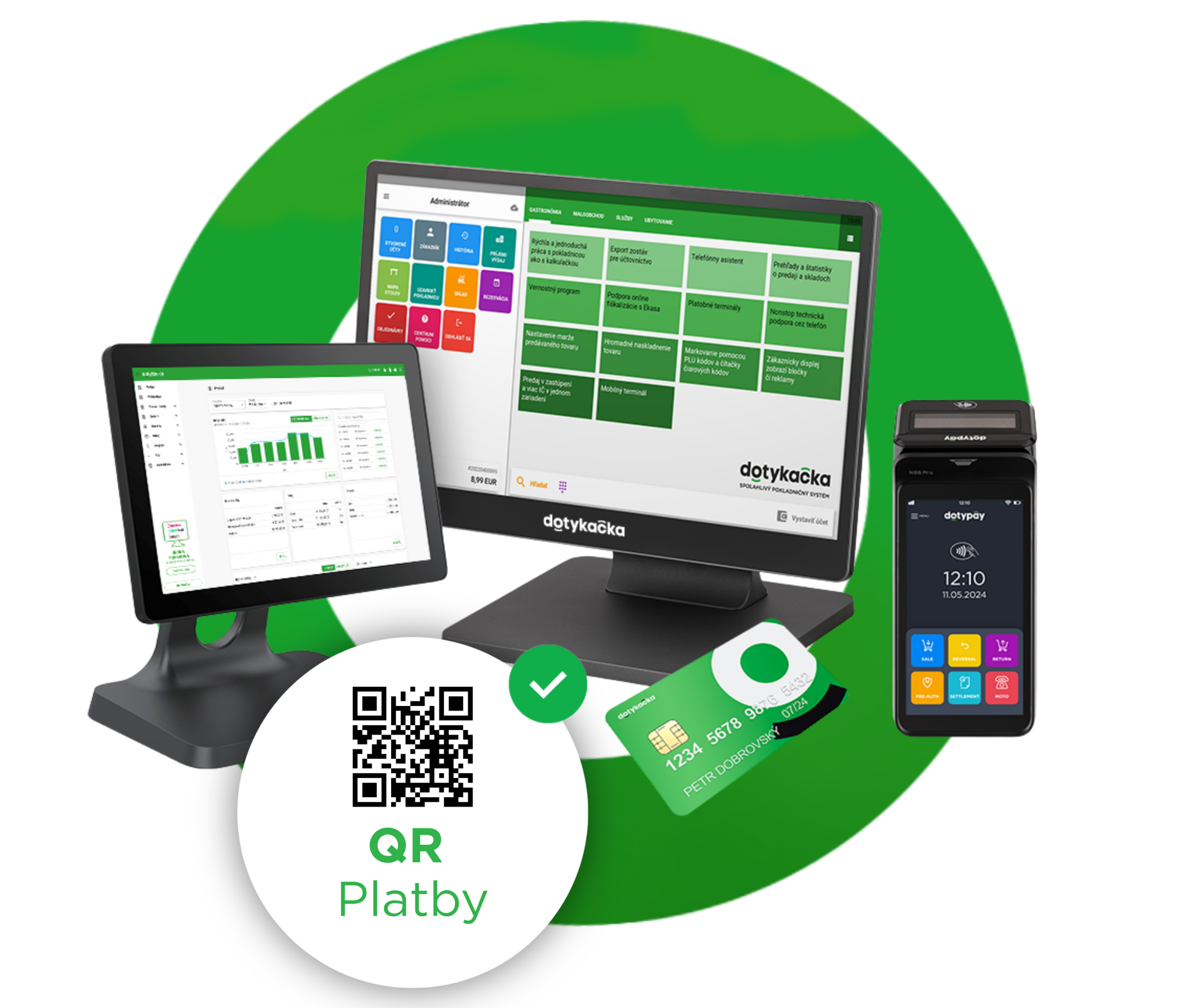 Dotykačka kompletné riešenie — pokladnica a terminál